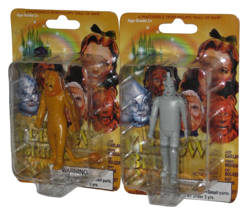The Wizard of Oz Yellow Brick Road (2005) Tin Man & Lion Mini Figure Lot