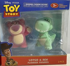 Disney Toy Story 6 Flocked Figures Woody Buzz Lotso Rex Jessie Bullseye NEW