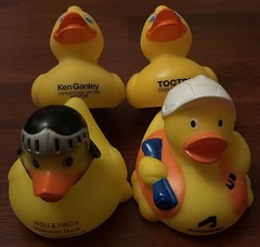 Lot of 4 Promo Rubber Ducks – Ken Ganley Jeep, Autodesk, Tootris, WSU & HBC