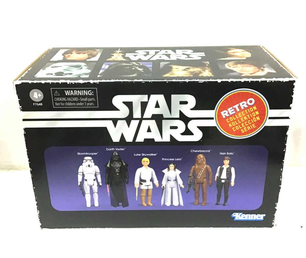2022 HASBRO PULSE STAR WARS RETRO COLLECTION MULTIPACK 6 FIGURE BOX SET