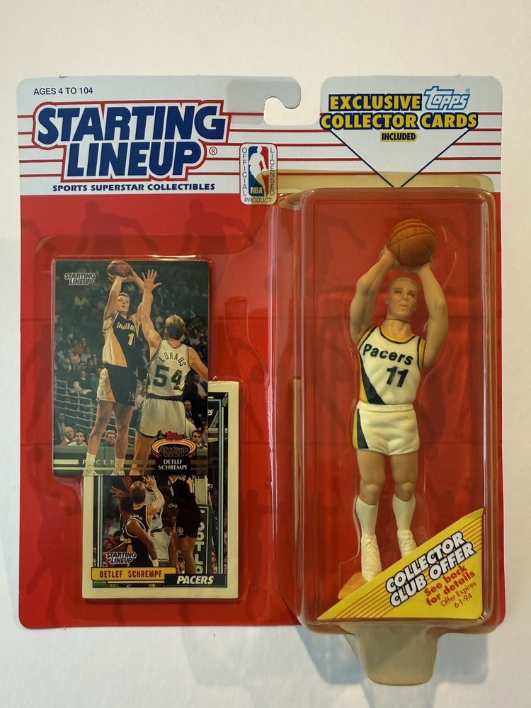 💥🏀 1993 DETLEF SCHREMPF Indiana Pacers Starting Lineup, NBA 🏀💥