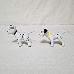 Just Toys Bend-Ems 101 Dalmatians lot of 6 bendy toys (with marks/wear)
