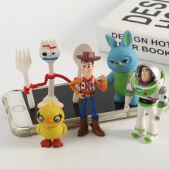 7Pcs Toy Story 4 Action Figures Set Woody Buzz Jessie Forky Model Doll – no box