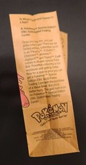 Pokemon Vintage 1999 Burger King Paper Kids Meal Bag Nidoking