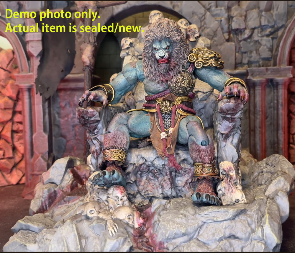 Nottaa Enveloped Yaomo Lion Ridge Cyan Lion Figure Blood Battle+Throne