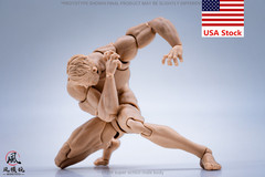 Wind Toys 1/12 Pale Flexible Doll Male Strong 6”Action Figure Joint Body w/Head