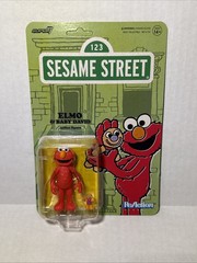 SUPER 7 SESAME STREET REACTION WAVE 4 CHEF COOKIE ELMO ALLIGATOR KING ROOSEVELT