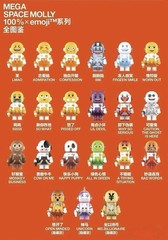 Pop Mart Mega Space Molly Emoji Series Caution, the Ghost Is Here