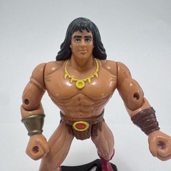 Vintage 1992 Hasbro Conan The Adventurer 7” Action Figure with Weapons and Stand