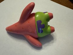 2001 Spongebob Squarepants Patrick Squidward Bendable Figures Viacom READ