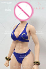 YM507 1/6 Big Bust Slender Waist Muscular Female Body Pale+Details 12” Figure