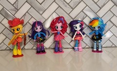MLP Equestria Girls MinisApplejack, TwilightSparkle,PinkiePie,Rarity,RainbowDash