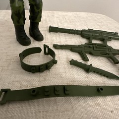 1985 Marchon M Force Military Muscle Man Snake Action Figure Weapons Vintage Lot