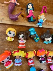 Lot of Mini Vinyl Plastic La La Loopsy & Friends Princess Mermaid Play Figures –
