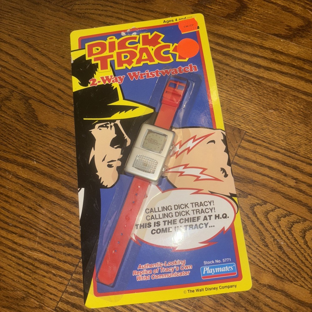Vintage 1990 Dick Tracy Playmates 2 Way Wristwatch Disney Playmates New NIP
