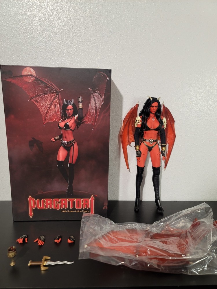 TBLeague Purgatori 1:6 Action Figure 2018 Red/Black w/ Wings Sword Hands