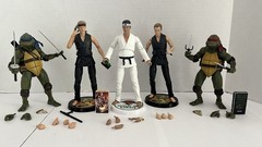 Cobra Kai 3 Figures Johnny, Daniel, Kreese and TMNT Leonardo – Rafael Lot ⭐️