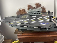 2001 Hasbro GI Joe USS Saratoga Motorized Aircraft Carrier Sounds Tested Working