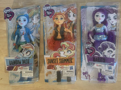 My Little Pony Equestria Girls Doll Lot 2017 Applejack Fluttershy Rainbow Sunset