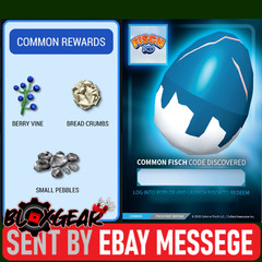 Fisch Common DLC Toy Code Mutation Bait Sent Fast Via Ebay Msg