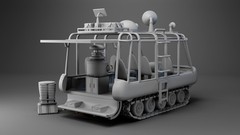 Lost In Space CHARIOT 1:35 Set includes Figures, Rear Door Option 1:35 3D Print