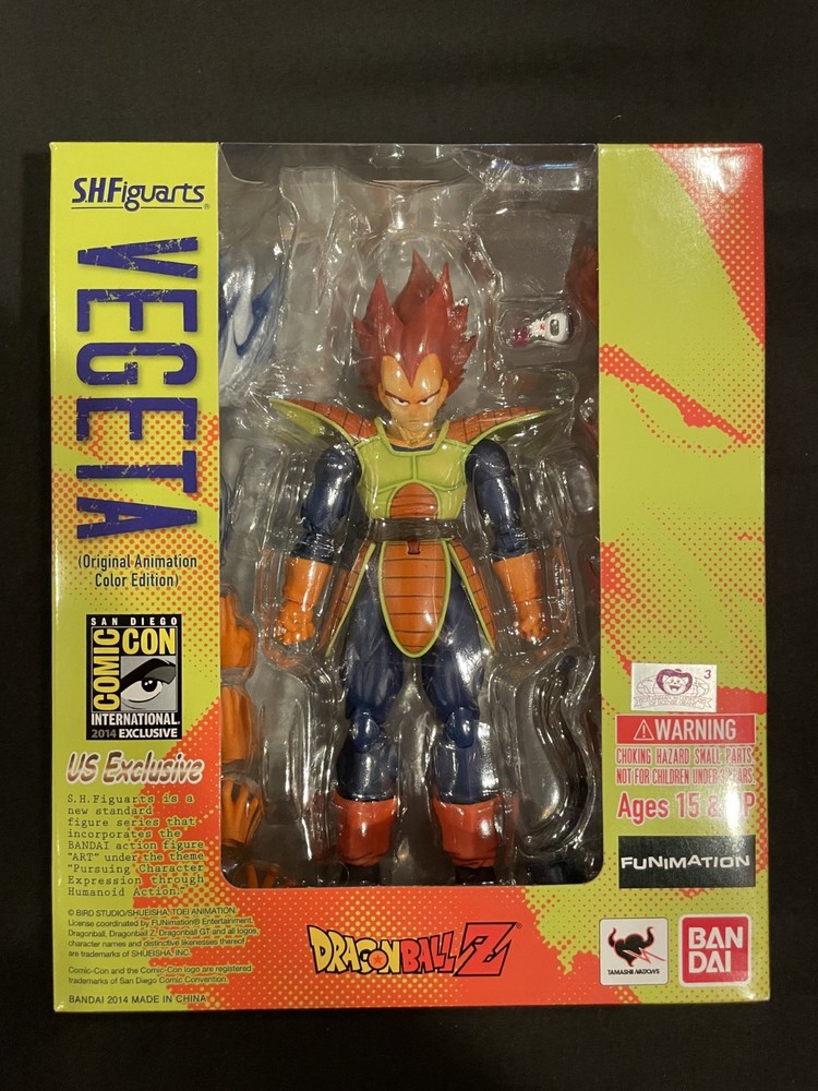 Exclusive Bandai SH Figuarts Vegeta Original Animation Color Edition SDCC 2014