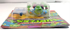 Pristine 1989 TMNT Genghis Frog MOC Playmates Unpunched Flat Card (Mint/NM)