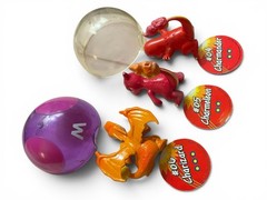 Vintage TOMY Pokémon Charmander Charmeleon Charizard Figures Discs Master Ball