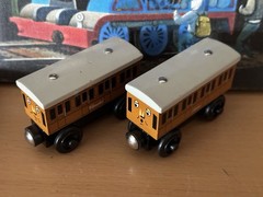 Authentic Learning Curve Wooden Thomas Train Annie & Clarabel!