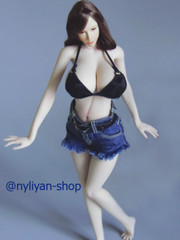 UANDD 1/6 No Finger Bone Seamless Huge Bust Body 12″ Female Figure Fit OB Head