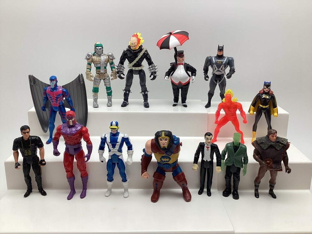 Vintage 1990s Kenner Toy Biz Action Figures X-Men Marvel Monsters Lot Night Ride