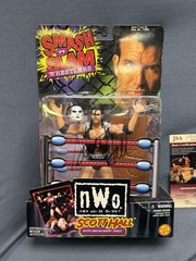 NIB 1999 NWO Smash ‘N Slam Scott Hall With Breakaway Table AUTOGRAPHED (LOOK)