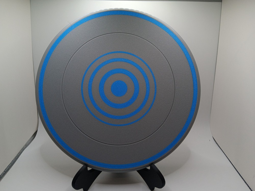Retro Original Tron style identity disk full size (power-up) Grey/Blue ID Disc