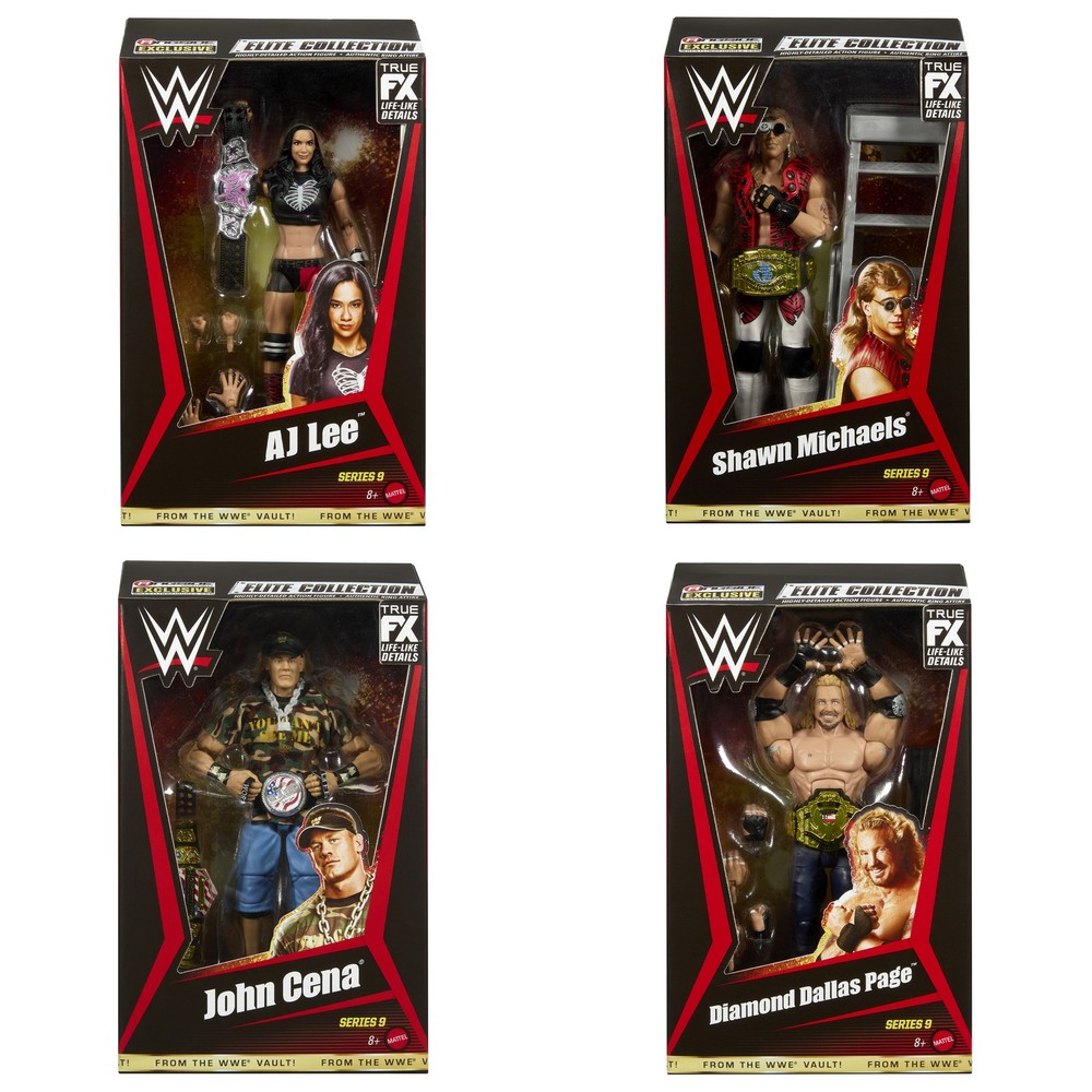 WWE From the Vault Series 9 – Set of 4 (Cena, HBK, AJ Lee & DDP) Wrestling