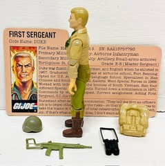 GI Joe 1983 Duke V1 Complete Tight File Card Vintage Hasbro Action Figure ARAH