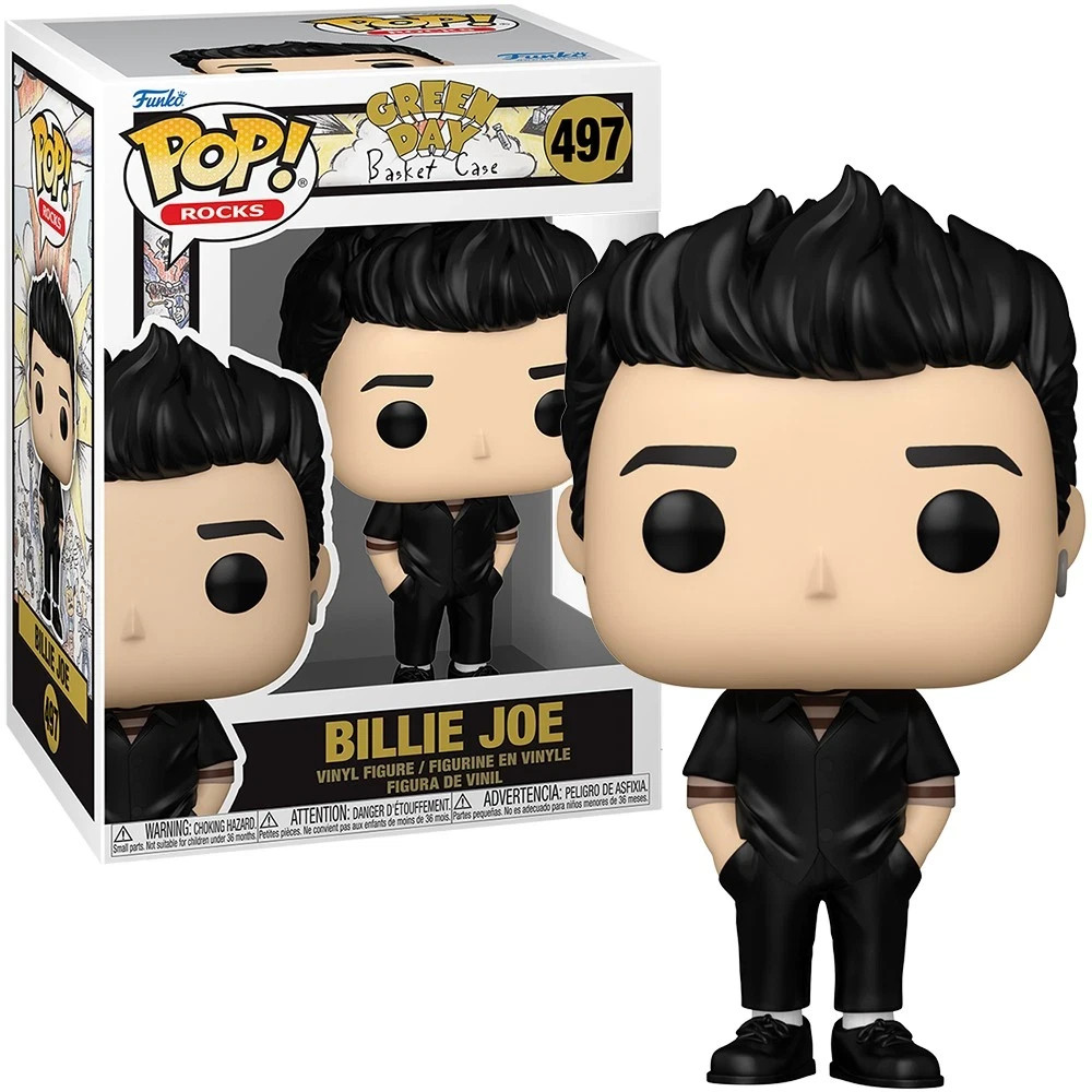 GREEN DAY BASKET CASE BILLIE JOE 3.75″ POP ROCKS VINYL FIGURE FUNKO 497 IN STOCK