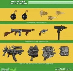 Mezco Toyz One:12 Collective The Mask Deluxe Action Figure w/ Stand & Guns