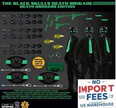 Mezco One:12 Collective Black Skulls Death Brokers 3-Pack Figure Light-Up