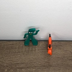 Vintage Gumby And Pokey Figures Original Bendable Gumbitty Jesco Hong Kong 1980s