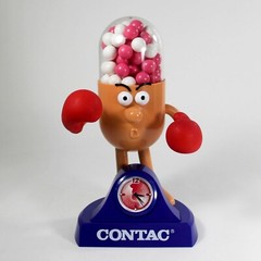 Mr Contac Boxing 12″ Figure Advertising Drug Mascot
