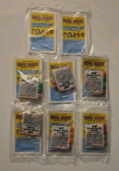 Complete Set 8 1981 Leaf DC Secret Origin Mini Comics 6 STILL SEALED WITH CANDY!