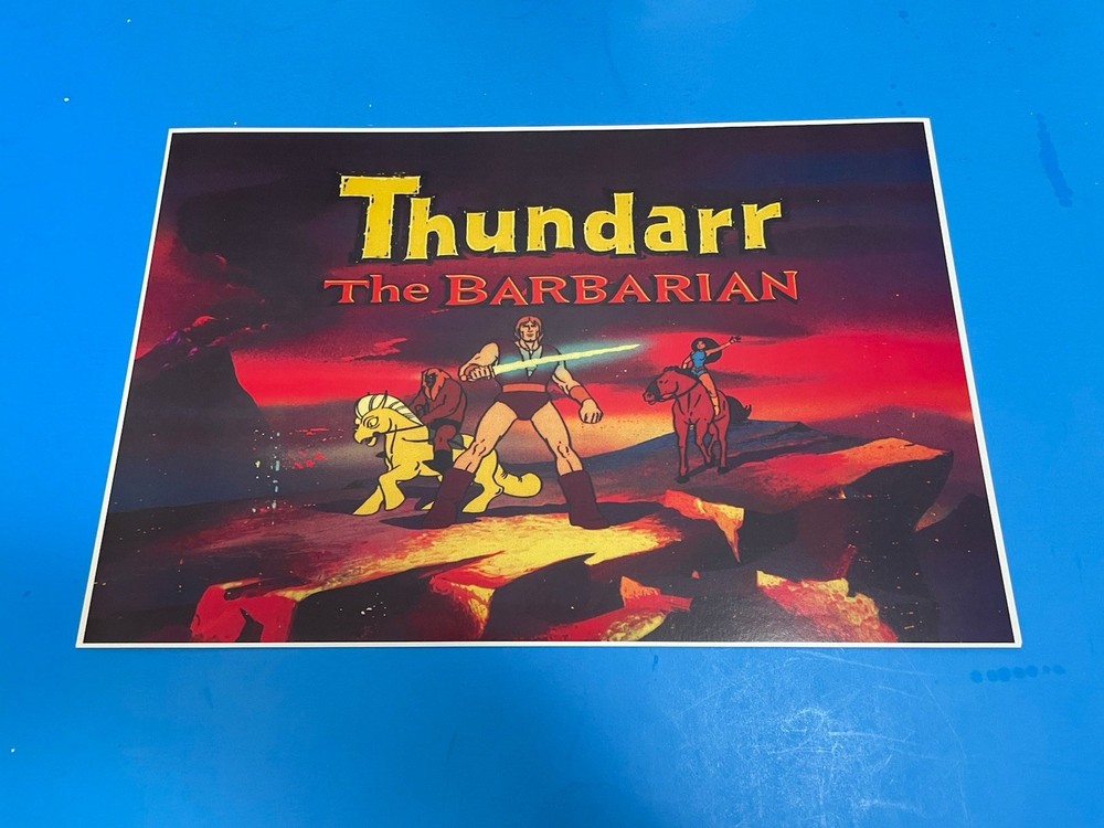 THUNDARR THE BARBARIAN RETRO 80s CARTOON POSTER PIN UP BRAND NEW.