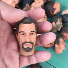 Random 1pcs 12″ Action Figure Head Sculpt 1/6 Scale Male Soldier Head Sculpture
