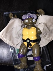 1994 Playmates TMNT Undercover Donatello Yellow accessories w/Card Complete vint