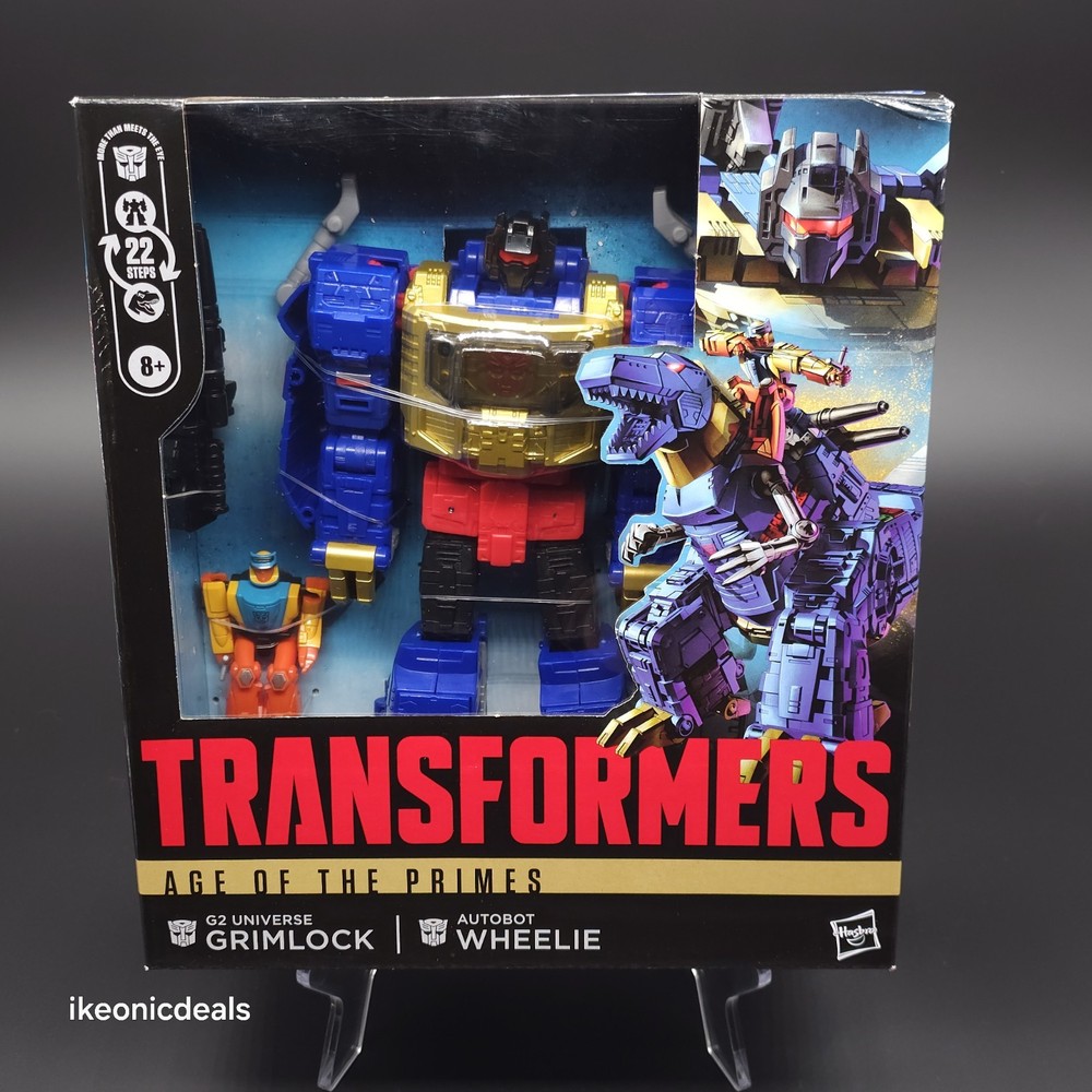 Transformers Age of the Primes G2 Grimlock Wheelie Leader Class NIB NEW Hasbro