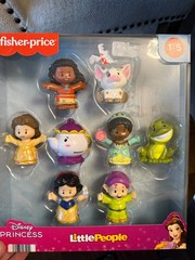Fisher-Price Little People Disney Princess 8 Figure Set Moana Belle Tiana NIB
