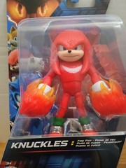 Sonic the Hedgehog 3 Movie Fire Fist Knuckles Figure In Stock Jakks Pacific 2025