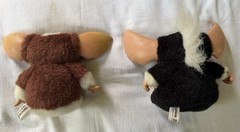 Rare Gremlins 2 Plush Mogwai Pair – Gizmo + Mohawk JUN Planning 1999 + 2000 4”