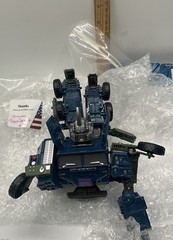 Transforming Toy Semi Truck Blue & Green #3 TRANSFORMER Warbotron Robot Off Road