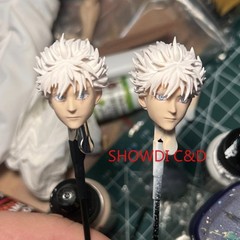 Custom 1/12 Jujutsu Kaisen Satoru Gojo Head Sculpt For 6″Romankey SHF Vtoys Body